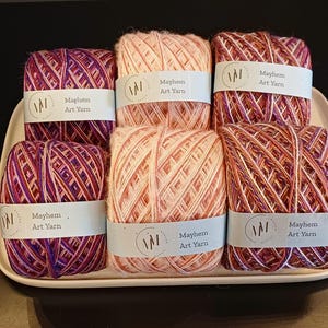 Art Yarn | 100 Gram Hand-Blended Yarn | 6 pack Art Yarn