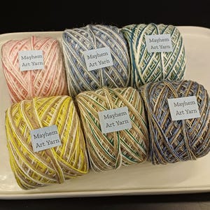 Art Yarn | 50 Gram Hand-Blended Yarn | 6 pack Art Yarn