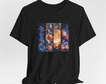 Cosmic Universe T-Shirt: Celestial Sky & Stars Graphic Tee