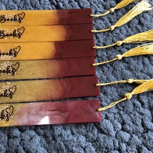 Bookmarks handmade resin