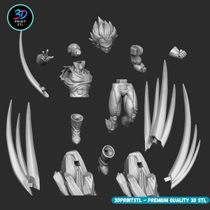 Majin Vegeta 3d Print File | Dragon Ball Z Stl Statue | Dbz Anime ...