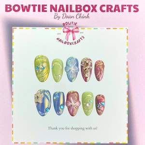 Custom Dark Green, Y2K Press On Nails, Floral & Gothic-Inspired Handmade Gel Nails, Trendy FreeStyle, Fake Nail Art Set