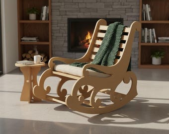 Modern Rocking Chair CNC Router Files