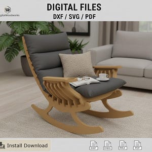 ロッキングチェアCNC設計ファイル