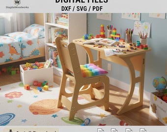 Kids Study Desk and Chair Set