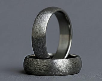 Titanring, Titansmycken, Borstad ring, Personliga smycken, Vigselring, Förlovningsring, Julklappar, Jubileumspresent