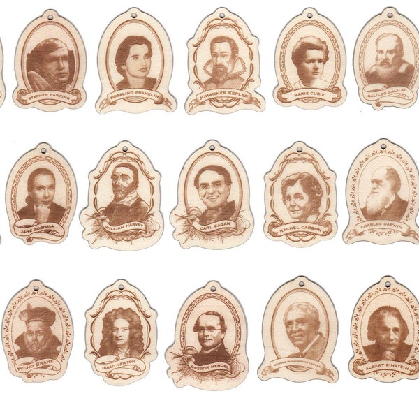 Heroes Of Science: Non-Denominational Festive Ornaments (individual orders only, please)