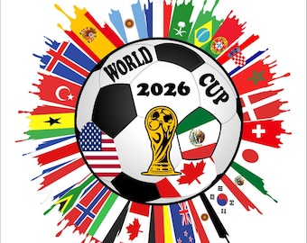 FIFA World Cup  international Flags SVG PNG (Digital Download)