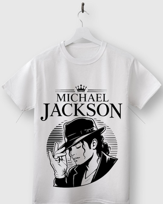Michael Jackson SVG Bundle | Black White PNG Files | King of Pop