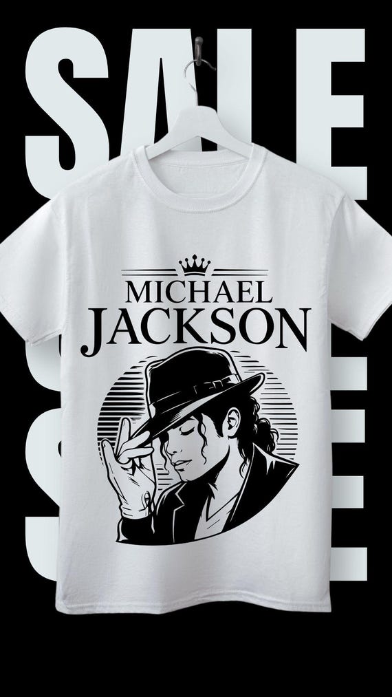 Michael Jackson SVG Bundle | Black White PNG Files | King of Pop