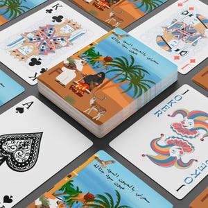 Juego de cartas único, imprescindibles para una noche de póquer, regalo para jugadores de cartas, divertida noche de juegos en familia, elegante diseño de as de espadas, especial