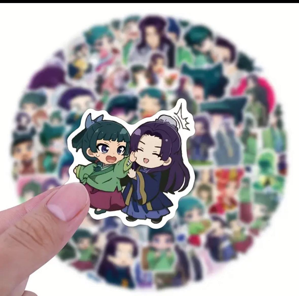 Kawaii Anime Character Stickers: Matte PVC, DIY Crafts (10 Pcs) - Etsy