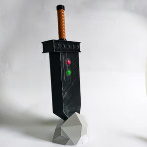 Custom Buster Sword Deck Box for MTG Commander | FF7 Card Storage | Display Stand | Final Fantasy Gift | Magic the Gathering | Gift for Her