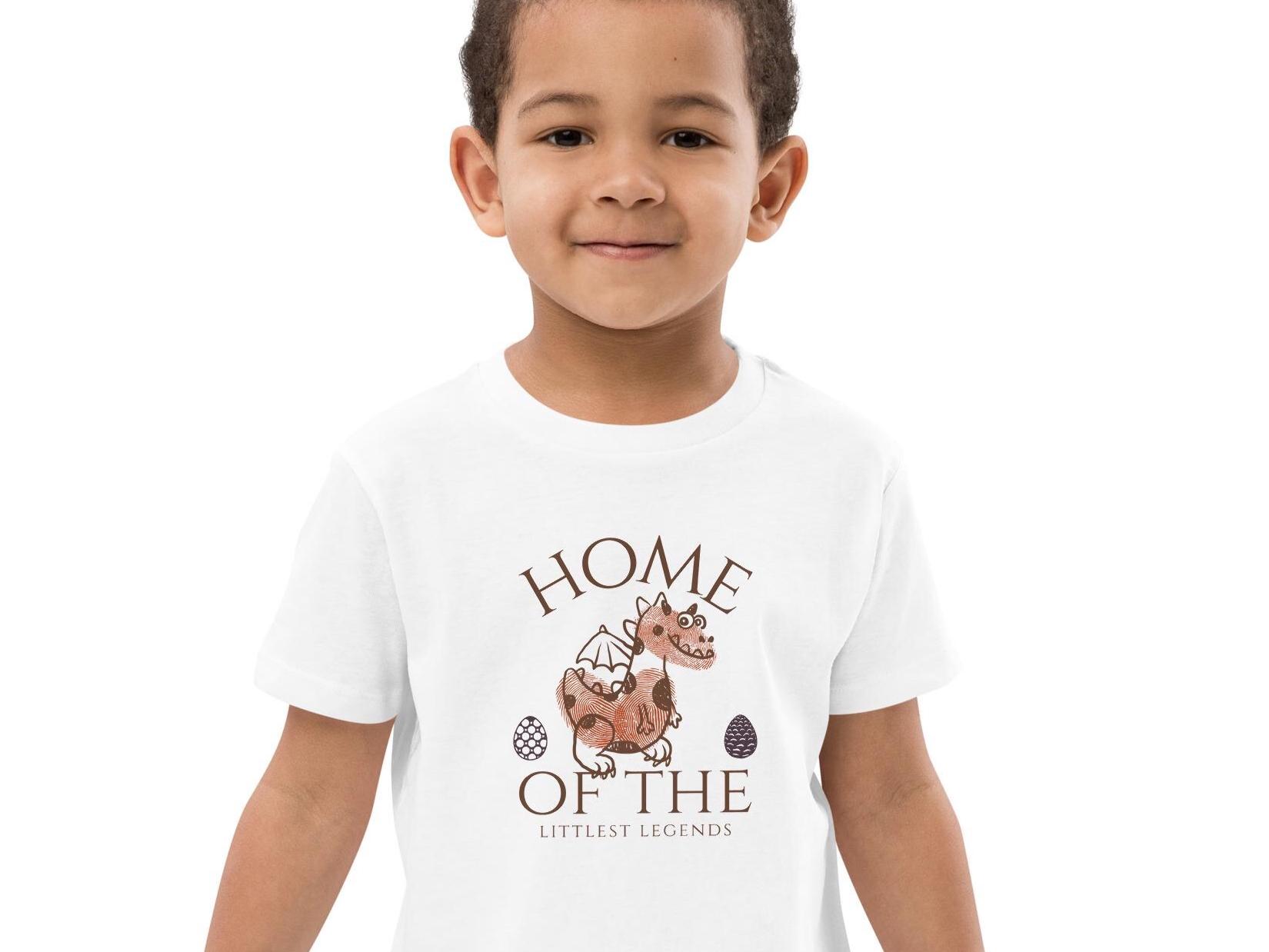 Cute Dragon and Eggs Kids T-Shirt – Dragon Tee for Children – Whimsical Fantasy Creature Shirt – Soft Cotton Gift for Kids