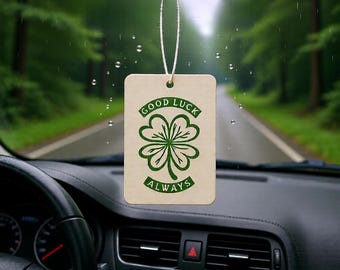 Good Luck Always Four-Leaf Clover Car Air Freshener | Scented Ornament