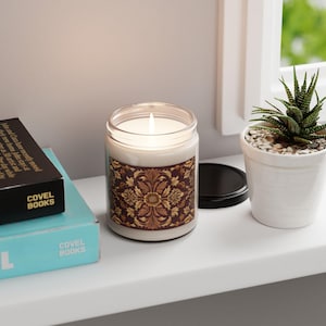 Hand Poured Soy Candle: 9oz Natural Wax for Aromatherapy