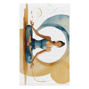 Yoga Towel: Absorbent Polyester-Cotton Gym & Workout Towel (11&quot;x18&quot;)