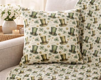 Leprechaun Pillowcase | Faux Suede Square Pillowcase