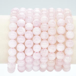 AA+ Pink Beryl Bracelet in Natural Pearls 4/6/8/10 mm 18-19 cm, Semi-Precious Stone Bracelet, Natural Stone Bracelet