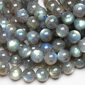 Perlina di labradorite da 8 mm - Italia