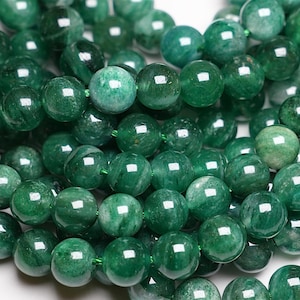 90 AAA Fuschite Beads, 38cm thread, 4mm, 6mm, 8mm, 10mm, Mala bracelet bead, natural chlorite Quartz bead, 8 mm stone bead