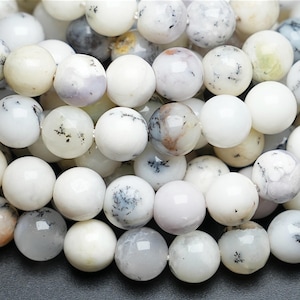 90 AAA Merlinite Beads, 38cm strand, 4mm, 6mm, 8mm, 10mm, Smooth round stone beads, Natural stone bead dendritic agate bead