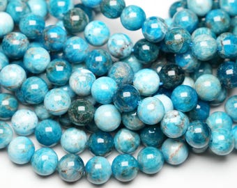 Fil De Perles En Apatite - Environ 290 Pièces, Chips 5-10mm, Bleu-vert, 89cm