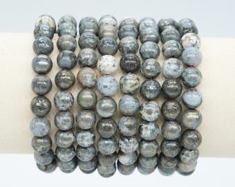 AAA Pyrite agate bracelet in natural beads 4/6/8/10 mm 18-19 cm, semi-precious stone bracelet, natural stone bracelet