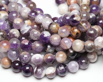Fil De Perles En Améthyste - Olives 7-14mm - 29 Perles Env. - Longueur 31cm - Neuf - Pour Création Bijoux