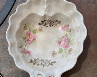 Antique Homer Laughlin "The Angelus"  Pickle Dish