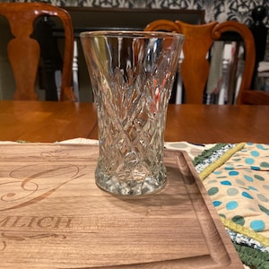 Vintage Anchor Hocking Prescut Clear “Pineapple” Tumbler – 8 oz
