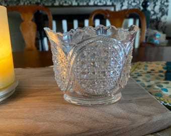 Antique (EAPG) "Austrian" Oval Sugar Bowl w/out Lid by Indiana Glass