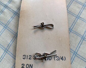 Vintage La Mode Crest Buttons: Brass-Tone Shank, Original Card