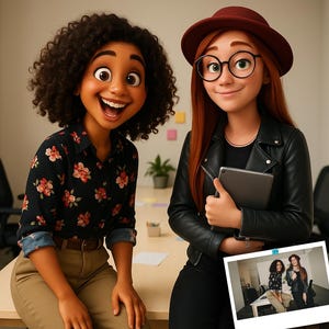 Personalized 3D Cartoon Character | Couple, Family, Pet Gift | Digital Pixar Art | Custom Pixar Style Portrait from Your Photo | Unique Gift