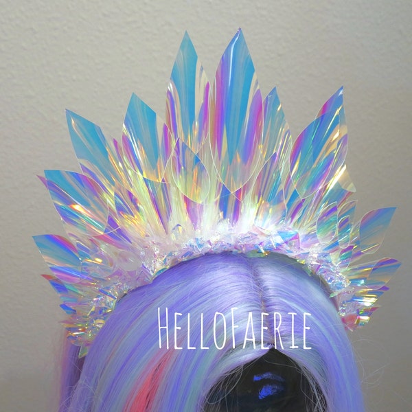 Unicorn Holographic Crown Fantasy Head Piece