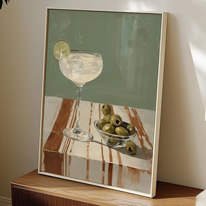 Cocktail Print, Gin Tonic, Cocktail Poster, Bar Wall Art, Classic Bar Cart Art Prints, Retro Print, Alcohol Print, Boho, DIGITAL DOWNLOAD