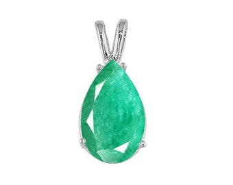 Emerald pendant,  Colombian emerald jewelry