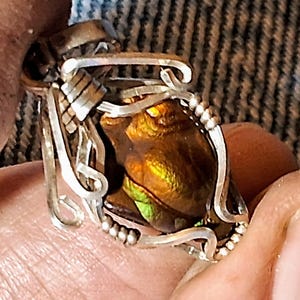 Amulet jewelry Energy healing,Fire agate pendant in 9.25 sterling silver.