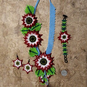 Joias com flores, arte popular mexicana, artesanato mexicano, joias mexicanas, México mágico