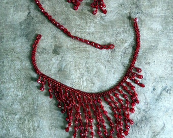 Huichol-Halskette, handgefertigter Schmuck, Accessoires, Modeschmuck, Schmuck des Tages, mexikanischer Stil, indigener Künstler