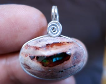 Feuer Opal Anhänger Feuer Opal Schmuck Mexikanischer Feuer Opal