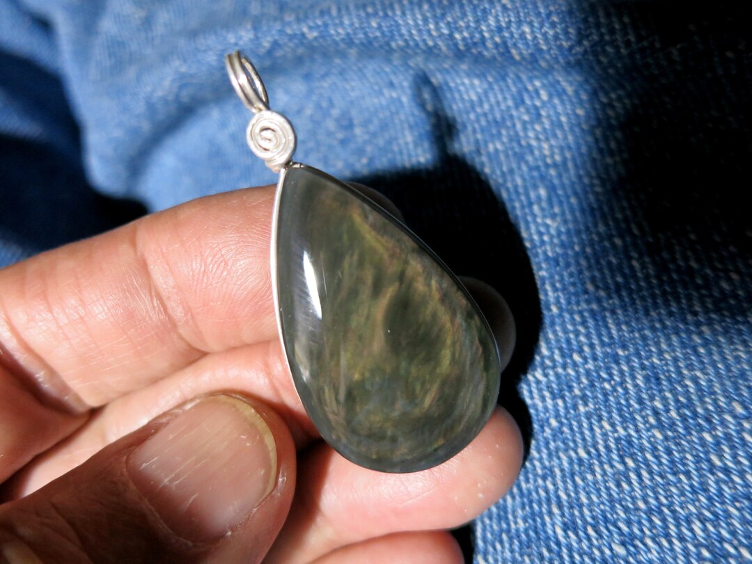 Obsidian Necklaces Obsidian Amulets Obsidian Jewelry Etsy