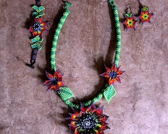 Mexican folk art of Mexican indians jewelry