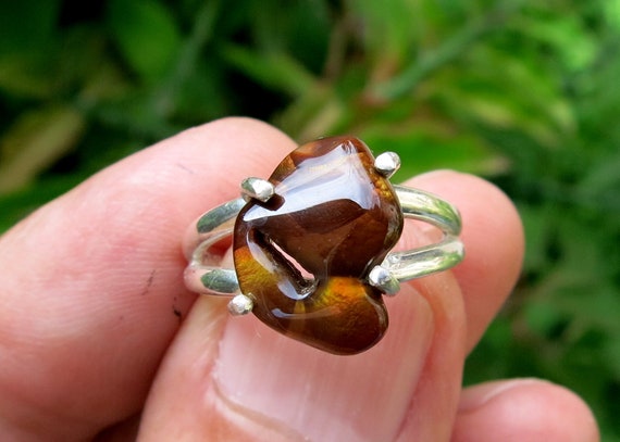 Mexican Fire Agate Sterling Silver Ring Agate Ring Fire Agate Ring Agate Jewelry Etsy Canada