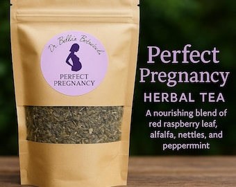 Herbata ziołowa dla kobiet w ciąży | Organiczna mieszanka herbat prenatalnych | Liść czerwonej maliny i pokrzywa | Prezent dla przyszłej mamy