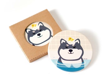 Lovely Shiba Inu Ceramic Coaster