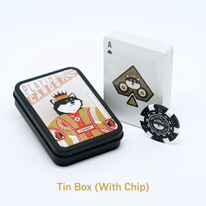 Rote Edition - Original Design Shiba Inu Spielkarten - Perfektes Grußgeschenk