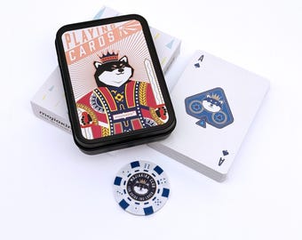 Mojiakira the Shiba Inu Playing Cards / Dog Lover Gift / Game Cards / 1st Edition