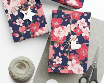 Japanese Pattern Gift Wrap Papers - Cherry Blossoms