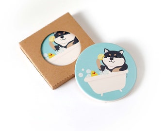 Lovely Shiba Inu Ceramic Coaster